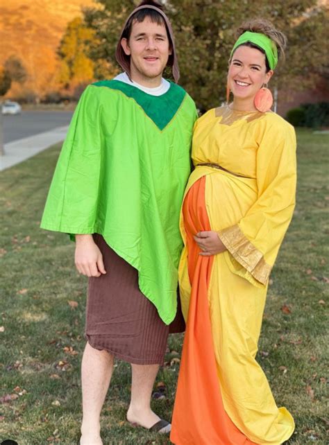 hot pregnant halloween costumes|creative pregnancy couple halloween costume.